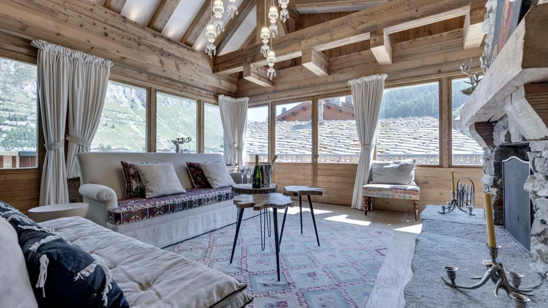 Chalet Skis Aux Pieds Avec Piscine Et Sauna A Val-D'Isere - Fr-1-567-126 Fransa